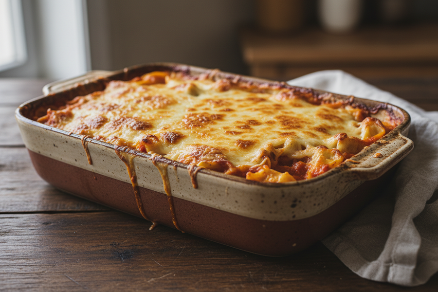 Creamy Tomato Tortellini Bake | Salt Spring Spice