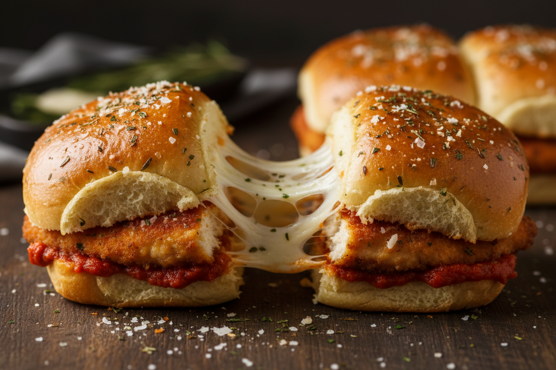 Garlic Herb Chicken Parmesan Sliders
