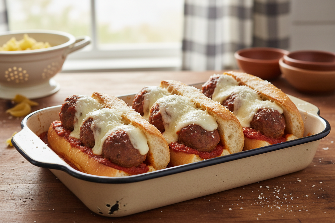 Canal Side Sunday Sauce Meatball Subs