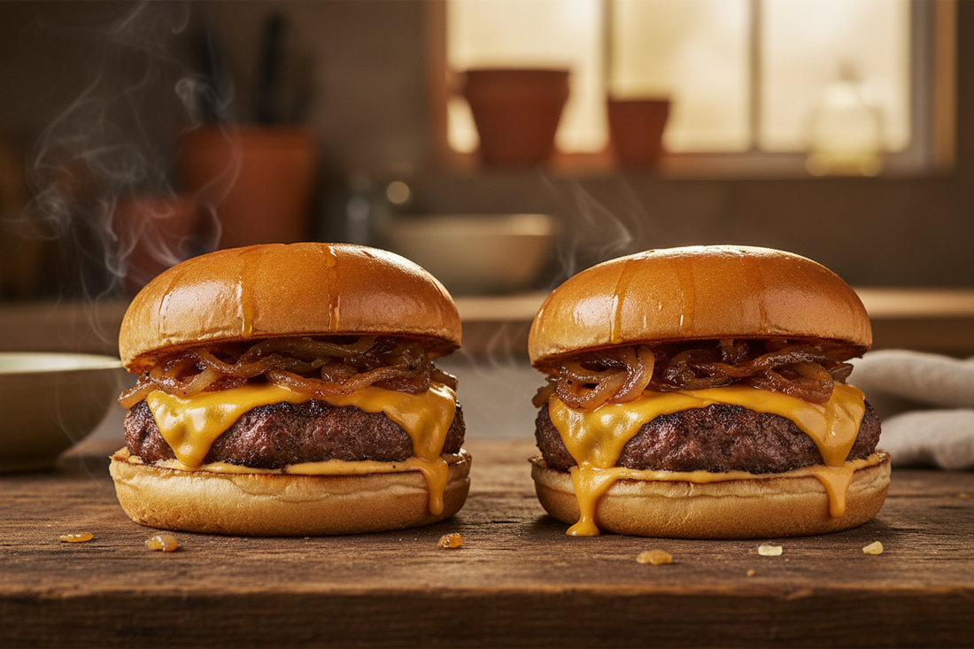 Iron Pier Smoky Maple Burgers
