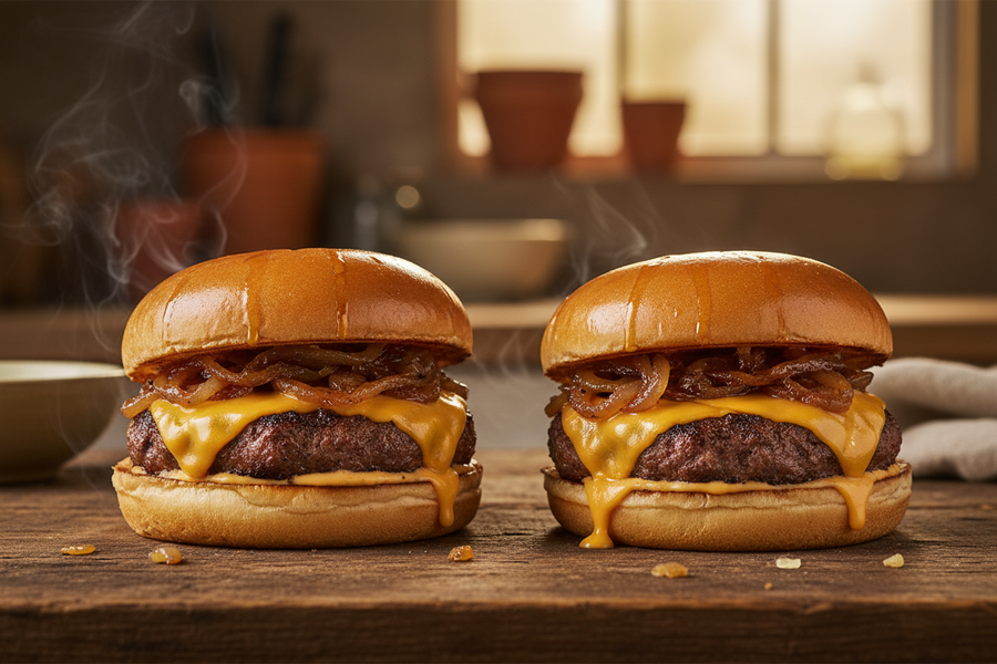 Iron Pier Smoky Maple Burgers
